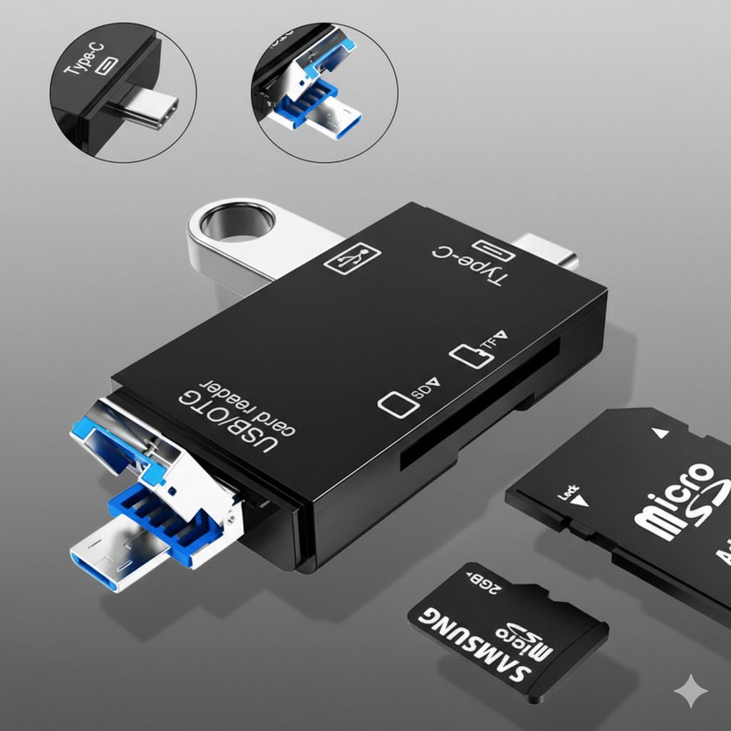 Foxne Point Universal USB-C OTG Memory Card Reader for SD & MicroSD Card Reader-picture-10