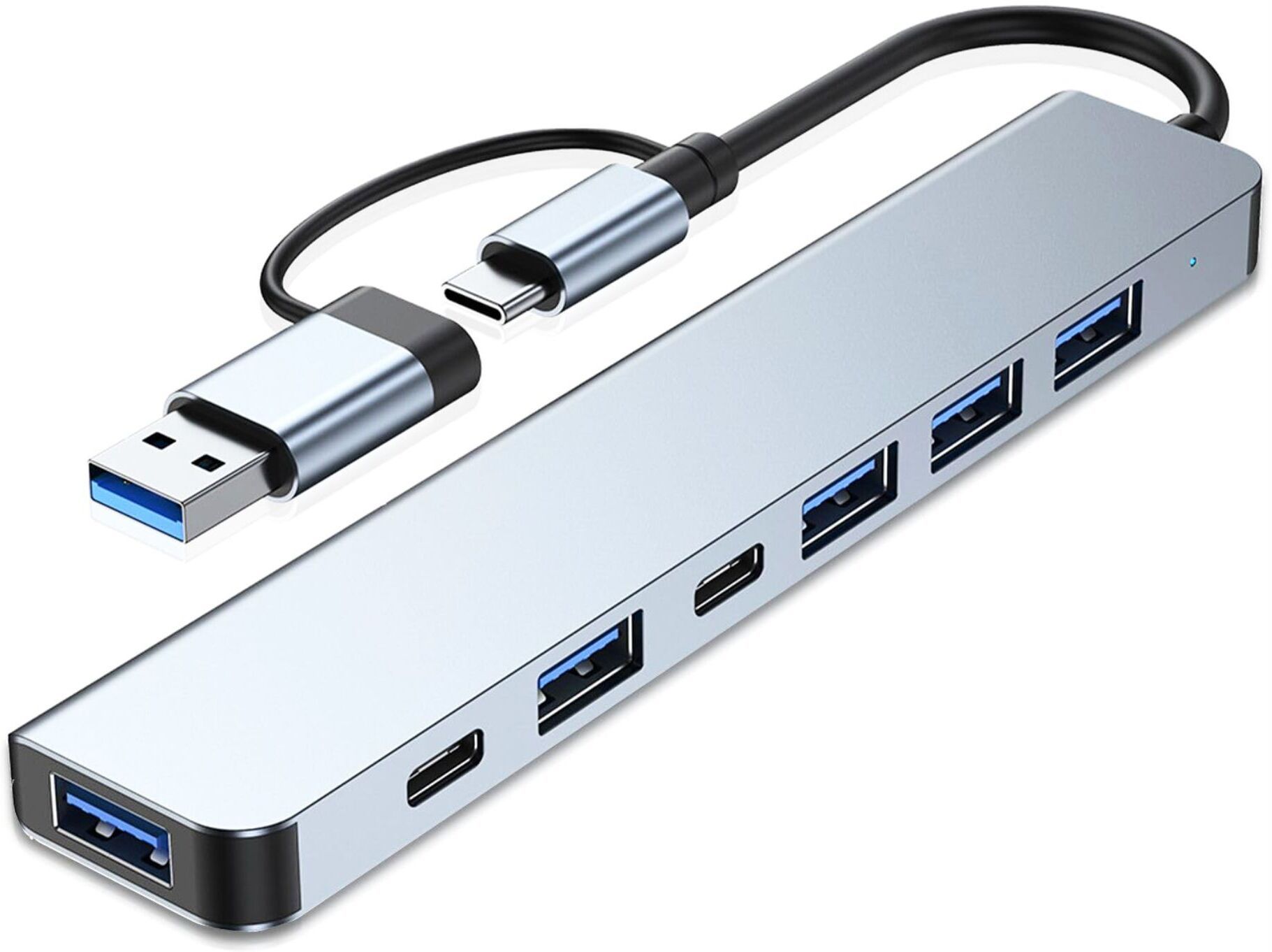 fotokina 7 in 1 USB C Hub with USB 3.0, USB 2.0 Ports for MacBook Pro Air= Card Reader-picture-35