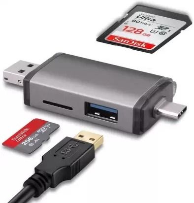 TECHGEAR USB 3.0 & Micro USB OTG Memory Card Reader Adapter Portable 1 Slots for TF Card Reader-image-39