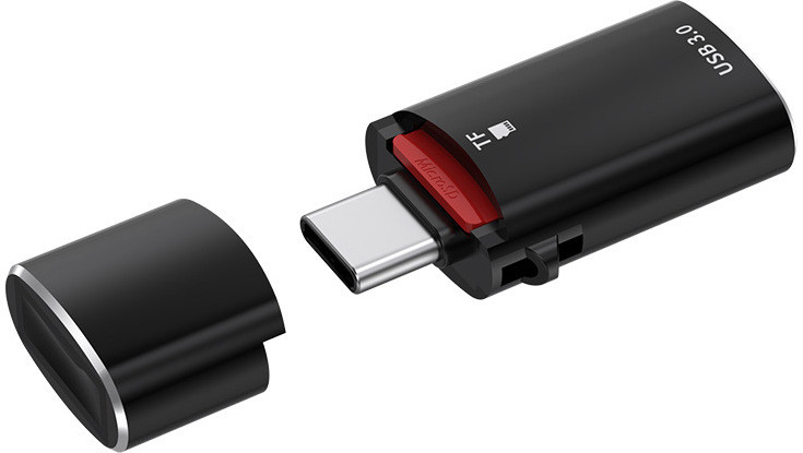 ZITRONIX OTG Type C to USB Card Reader 2 in 1 TF SD Card Reader Type C to USB 3.0 Adapter Card Reader image 1