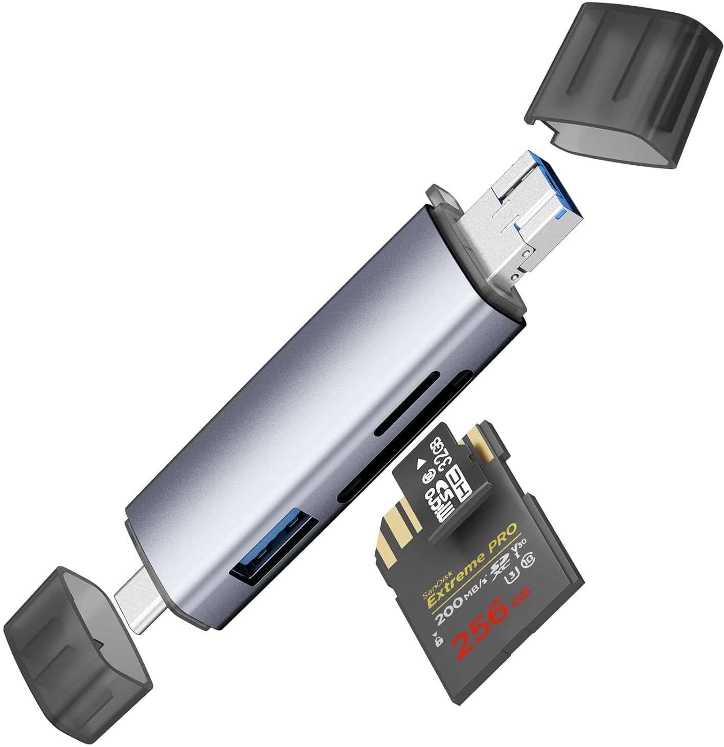 Good One OTG Type C SD TF Card Reader 6 in 1 USB 3.0 Micro USB Flash Drive, Card Reader-picture-38