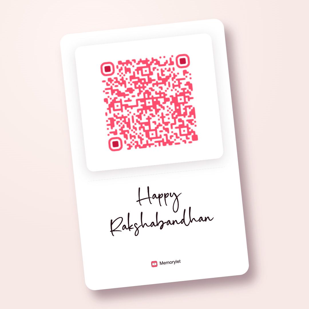 memorylet MMLT-QR-RAKHI-WHITE Greeting Card-picture-19