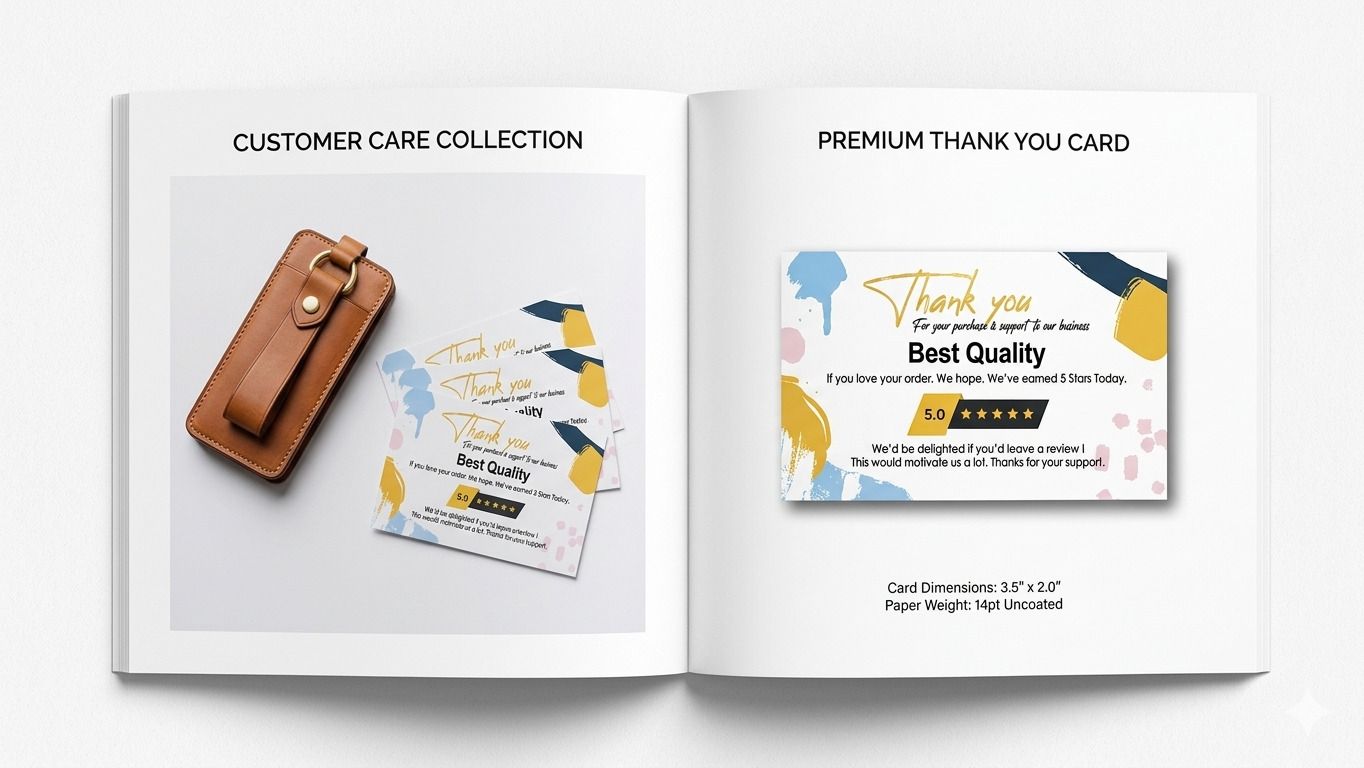 zerata thanku card [pack of 200] heavy sheet material sharp text pnint Greeting Card-picture-18