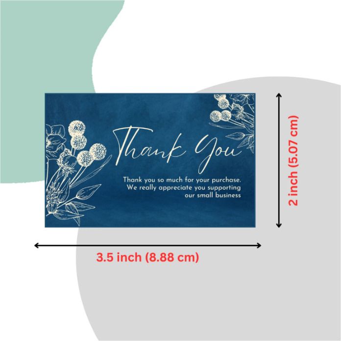 trendspot Thank You Cards for Small Business | Floral Appreciation Cards | Pack of 50 Business Card-picture-12