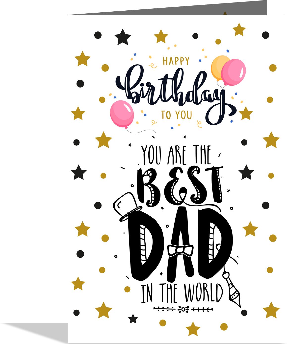 gift my passion Happy birthday to you you are the best dad in the world Greeting Card Greeting Card-picture-11
