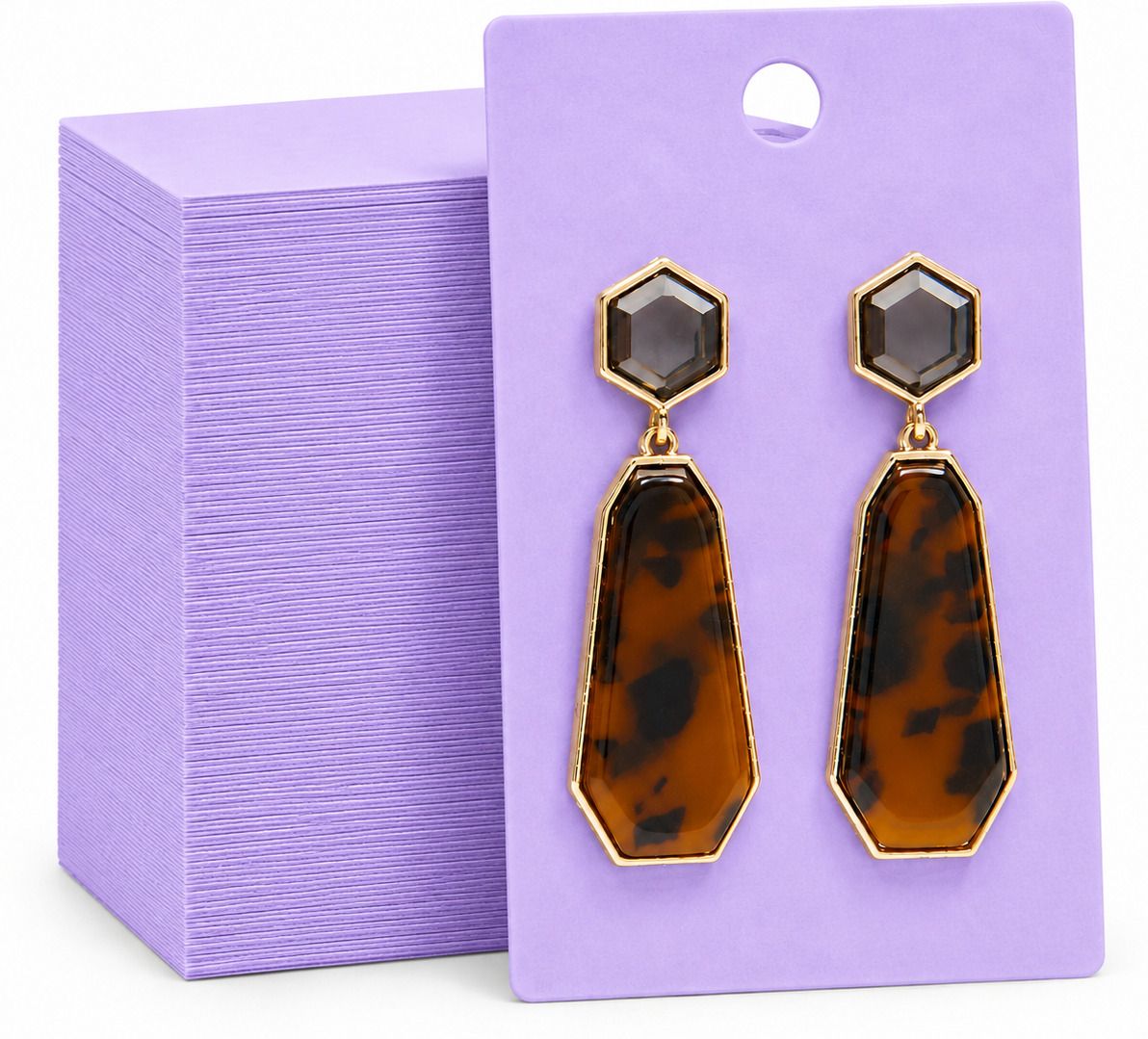 Earring Display Cards 3.5x2 Inch, 350 GSM Jewellery Holder Cards (200 Pcs) Business Card-image-33