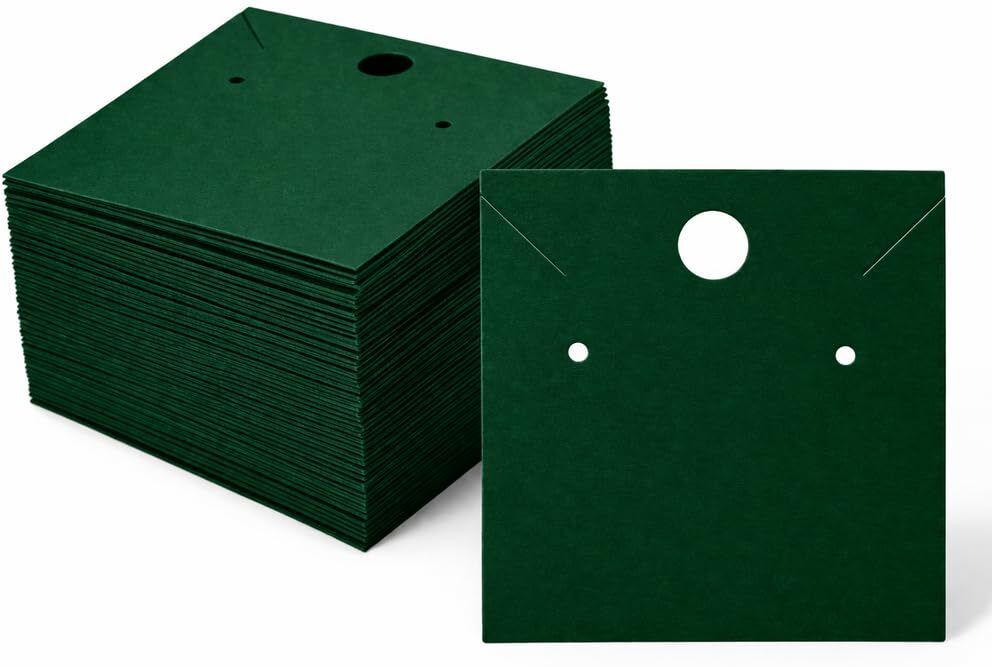 Festiko Jewellery Display Cards Royal Green|Earring & Necklace Holder Cards Business Card-image-21