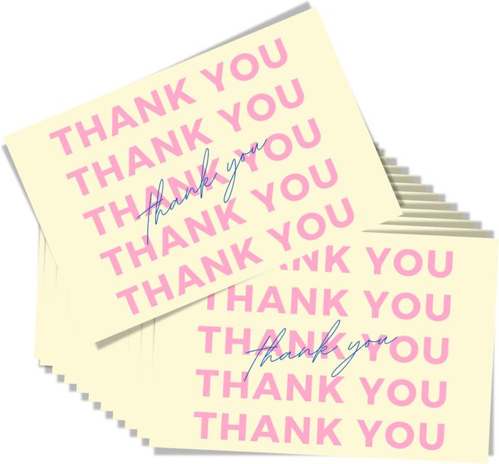 lazylines Thank You Card, Minimalistic Design Greeting Card-picture-27