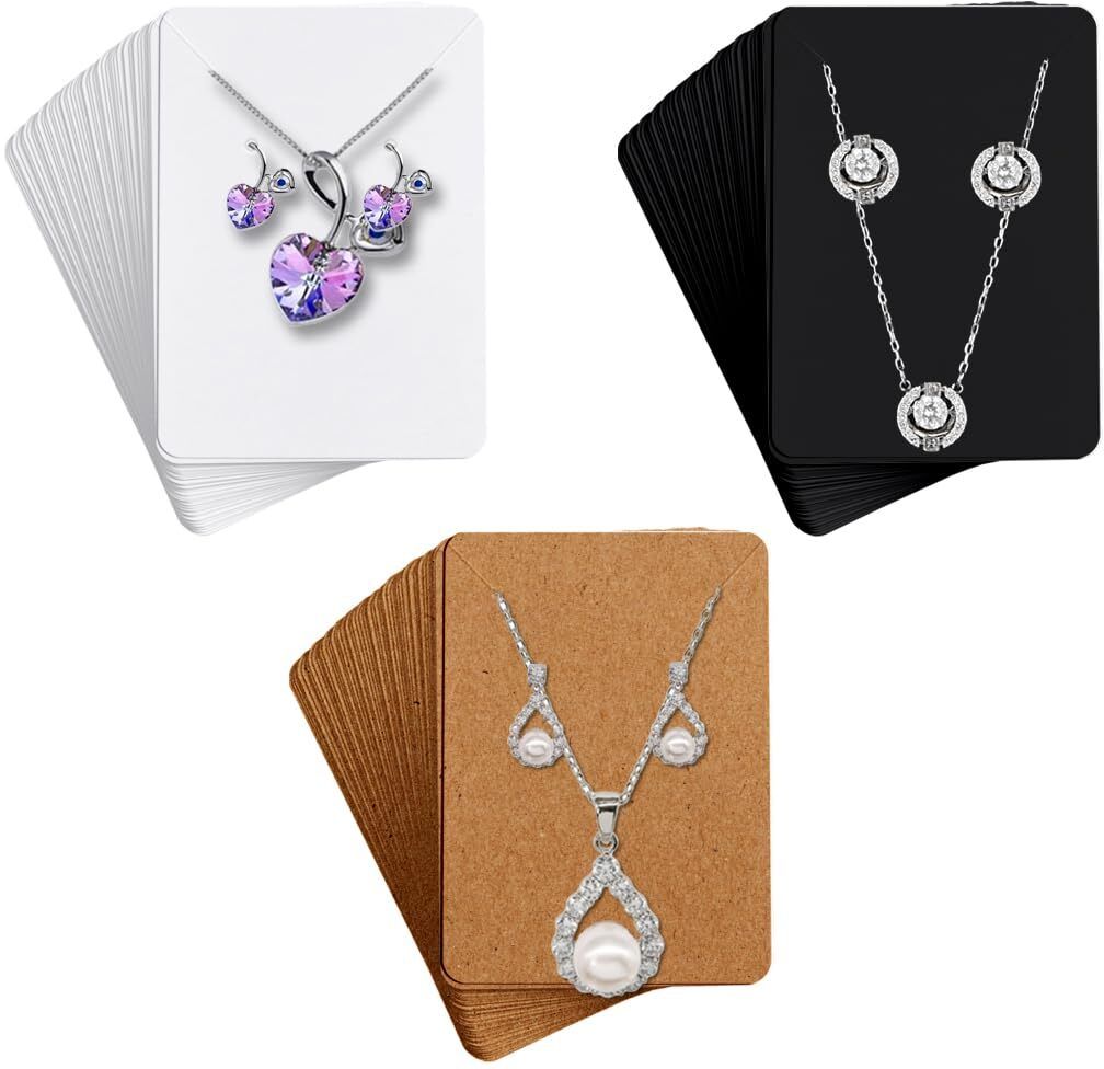 Jewellery Display Cards Black White Kraft, Pack of 150 Pcs. Business Card-image-21