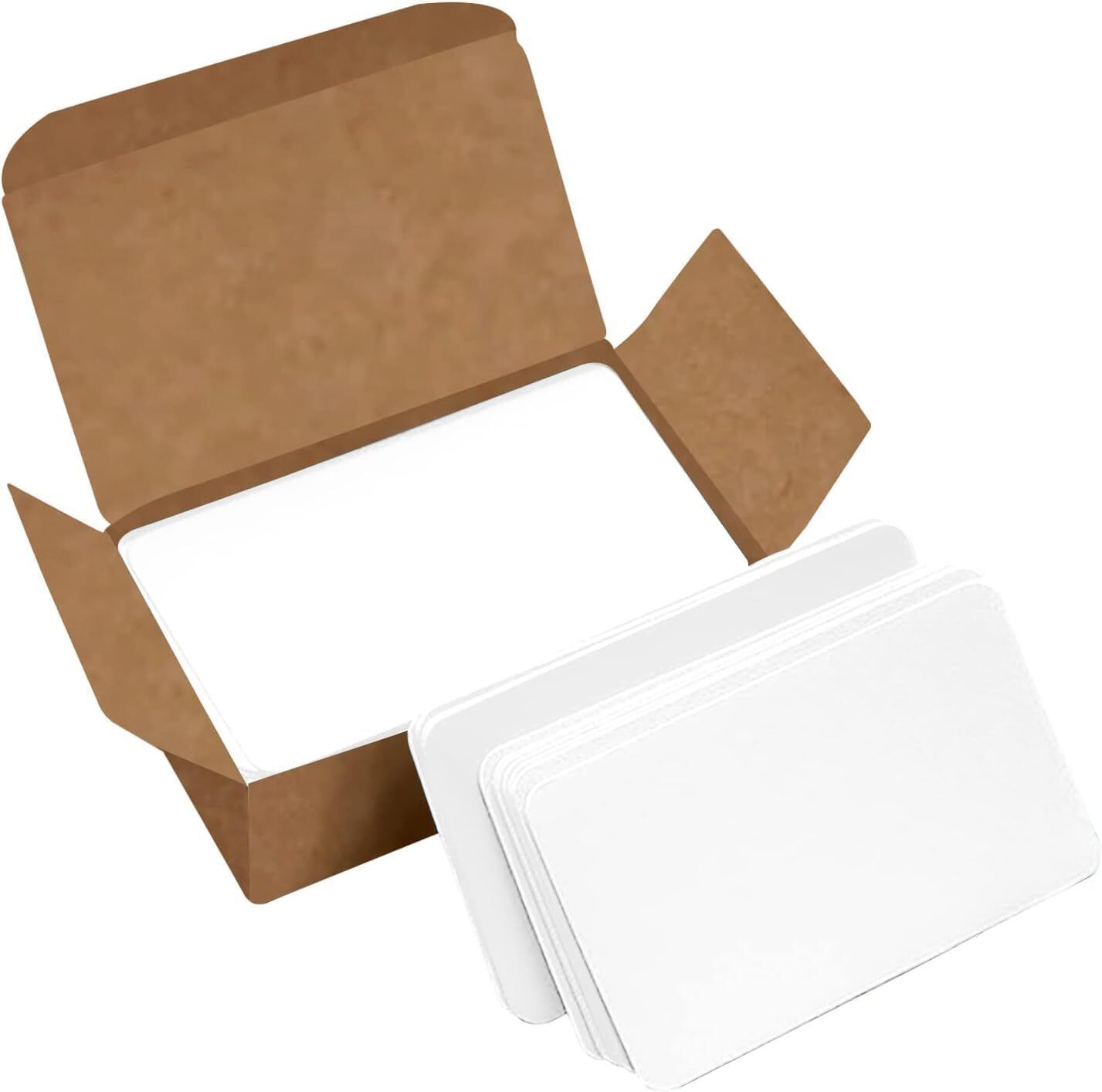 FESTIKO Small Blank Index Cards 3.5 x 2 Inch Premium Cardstock (200, Off White) Business Card-picture-15