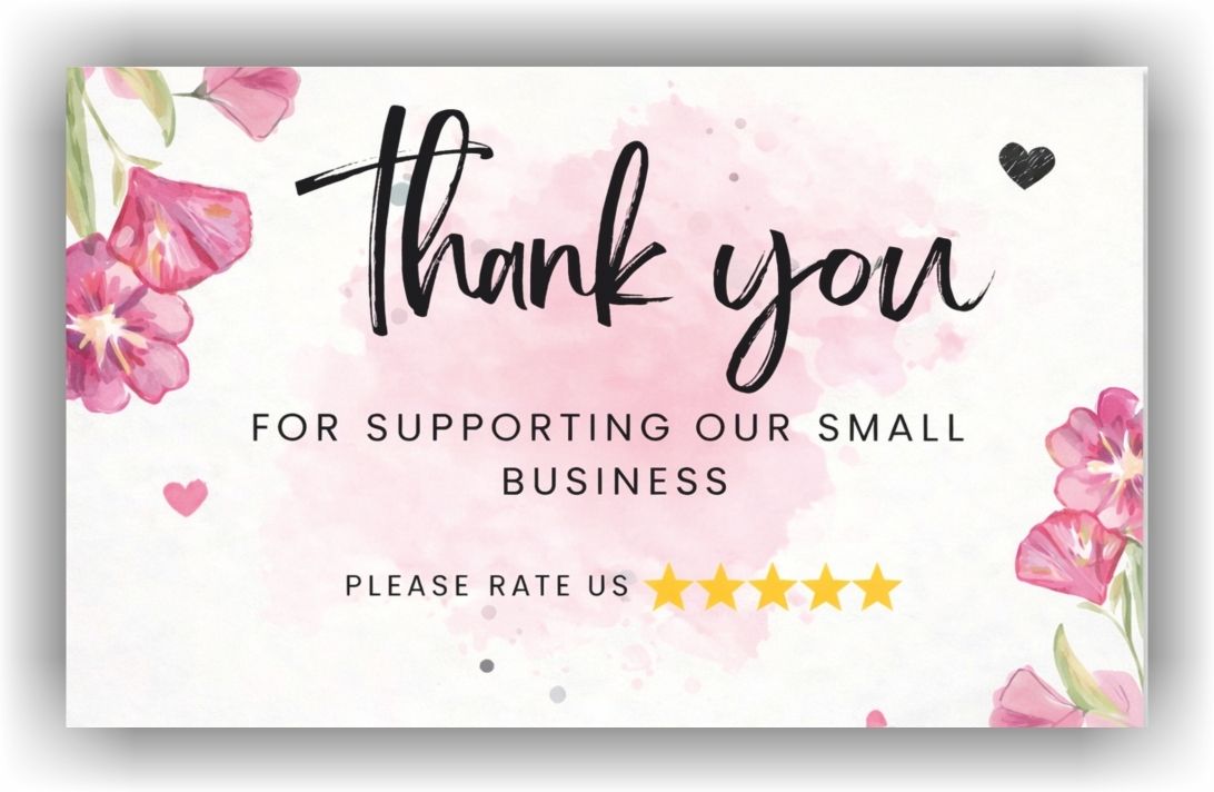 miroro 200 Pcs. Thank You Card (Size 3x2 Inch) Business Card-picture-17