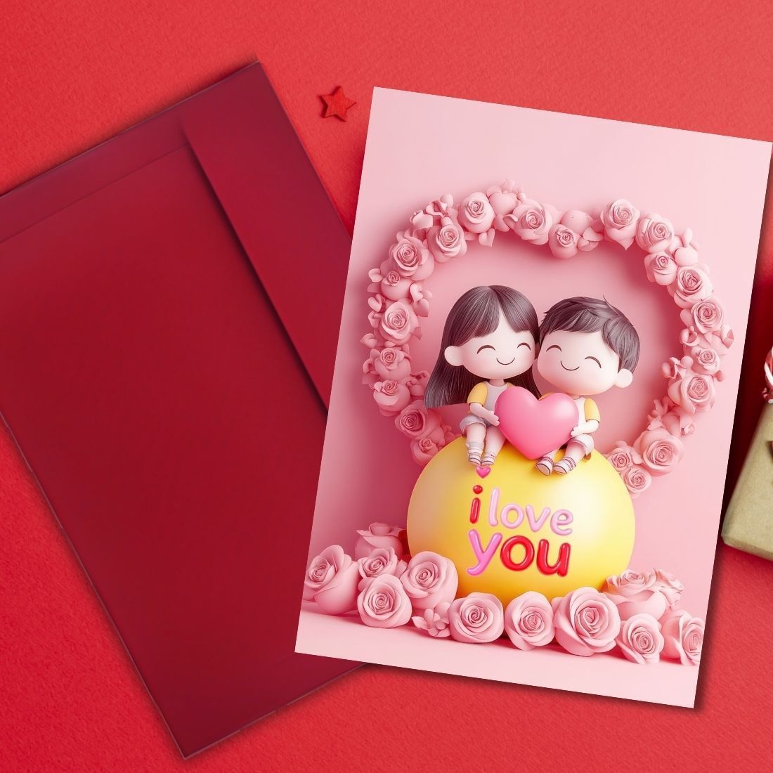 Love Card 9.5x13inch for Husband Wife Girlfriend Boyfriend with Envelope Greeting Card-image-20