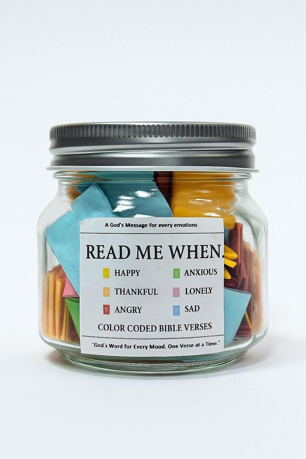 Scripture Jar for Emotions | Spiritual Daily Inspiration Greeting Card