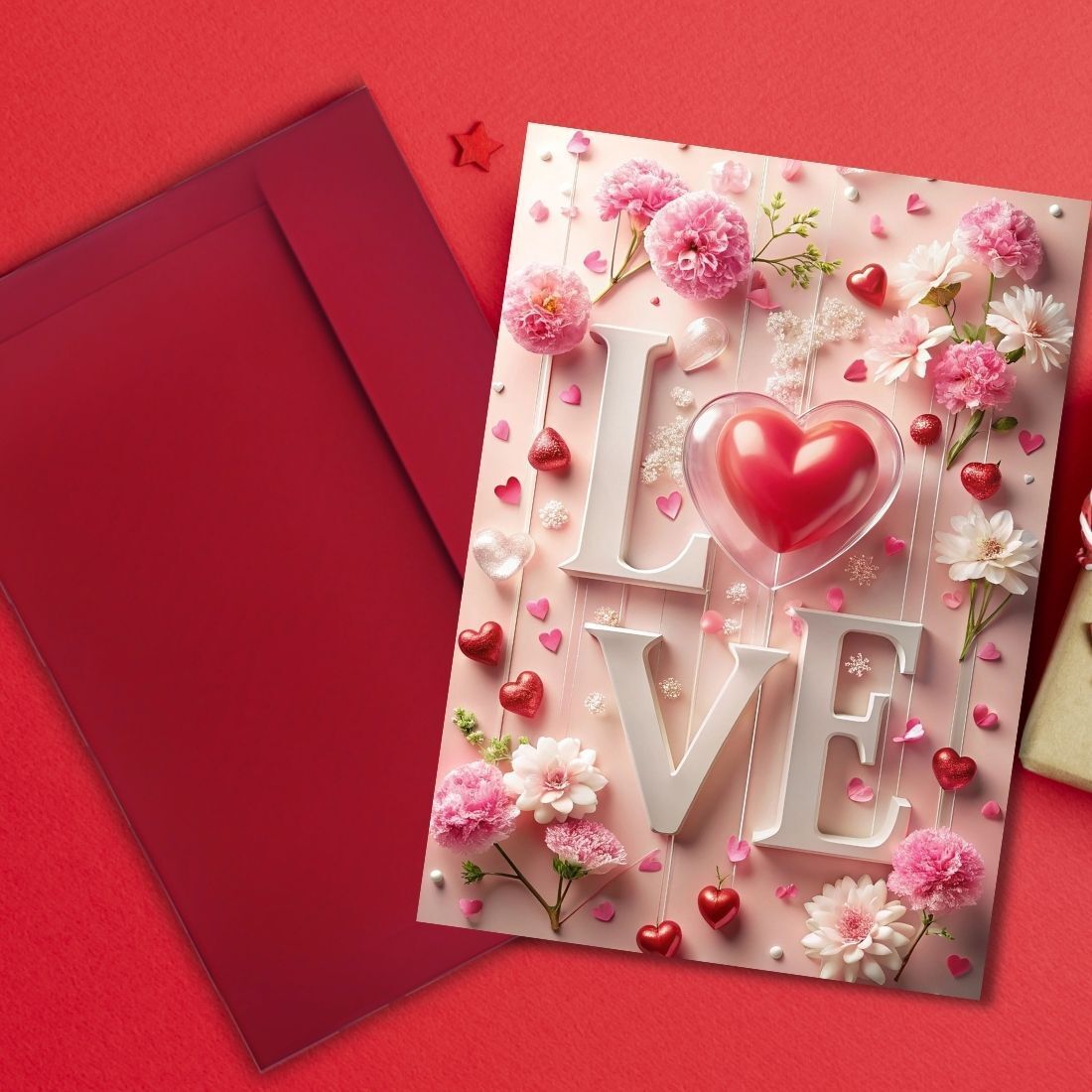 Love Card 9.5x13inch for Husband Wife Girlfriend Boyfriend with Envelope Greeting Card-image-22