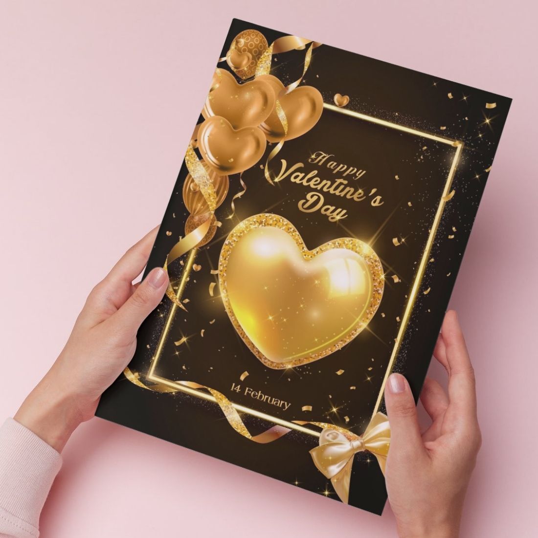aanyacentric 9.5x13inch Valentine's Day with Premium Red Envelope Greeting Card-picture-14