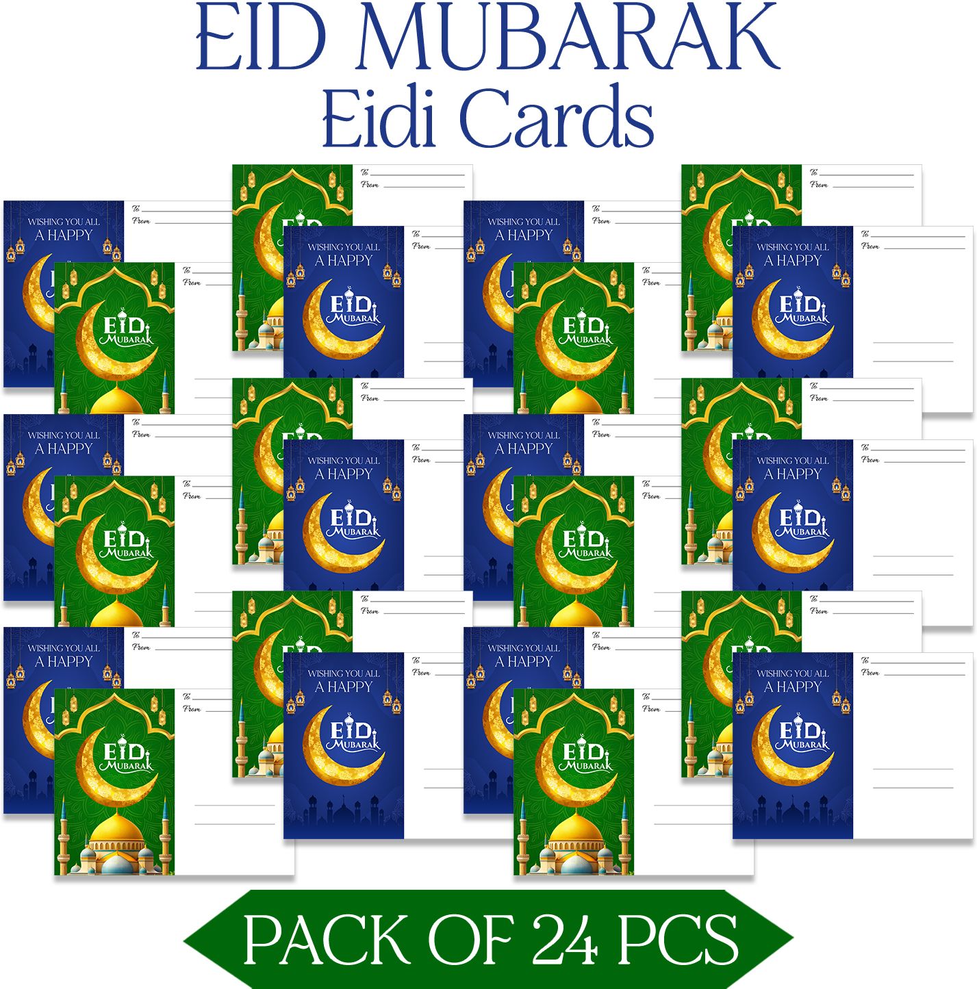 Eid Mubarak Money Envelopes Cards, Money Envelopes Cash Gifts For Kids Or Adults Post Card-image-45