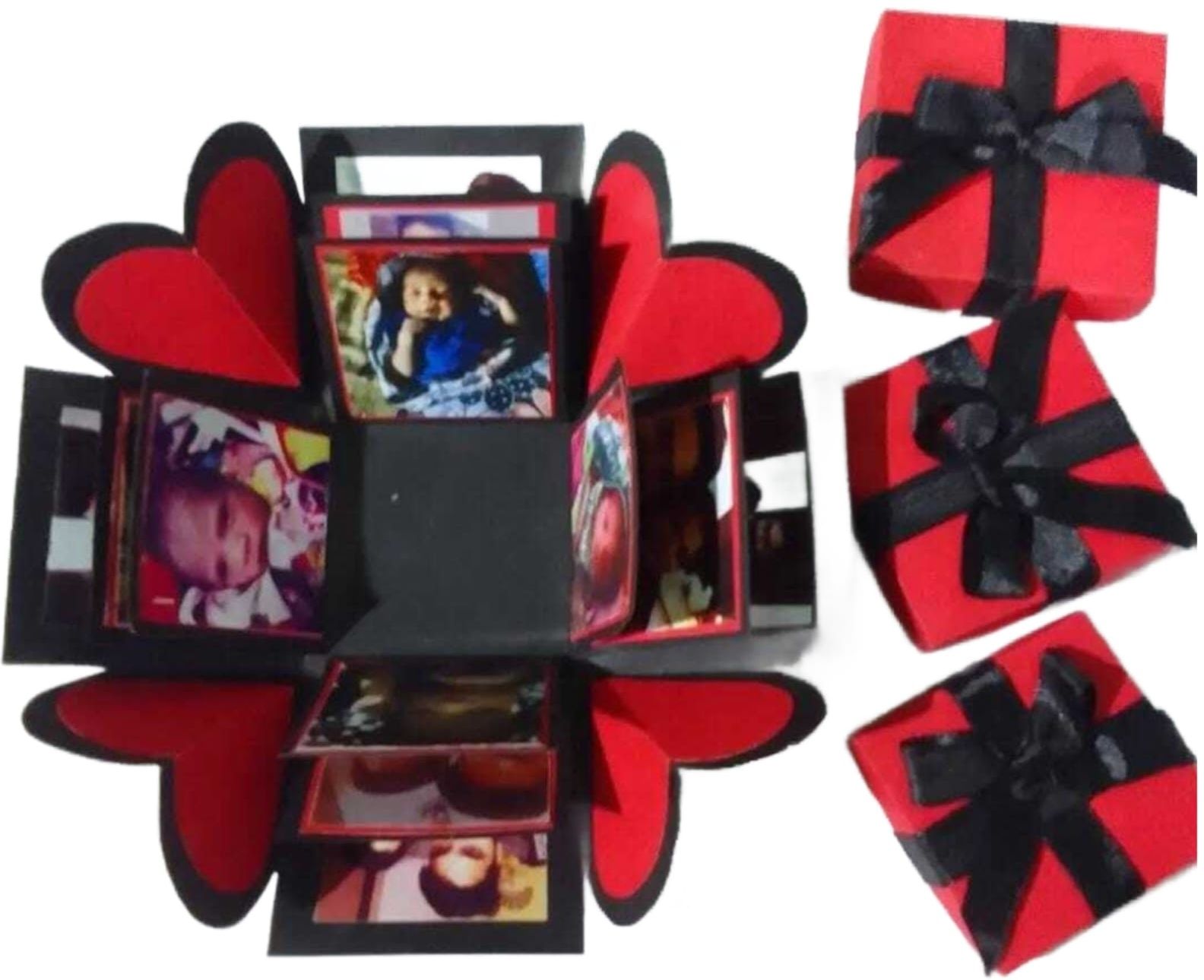 naziya creation 3 Layer photo explosion box gift for Birthday/anniversary Greeting Card-picture-20
