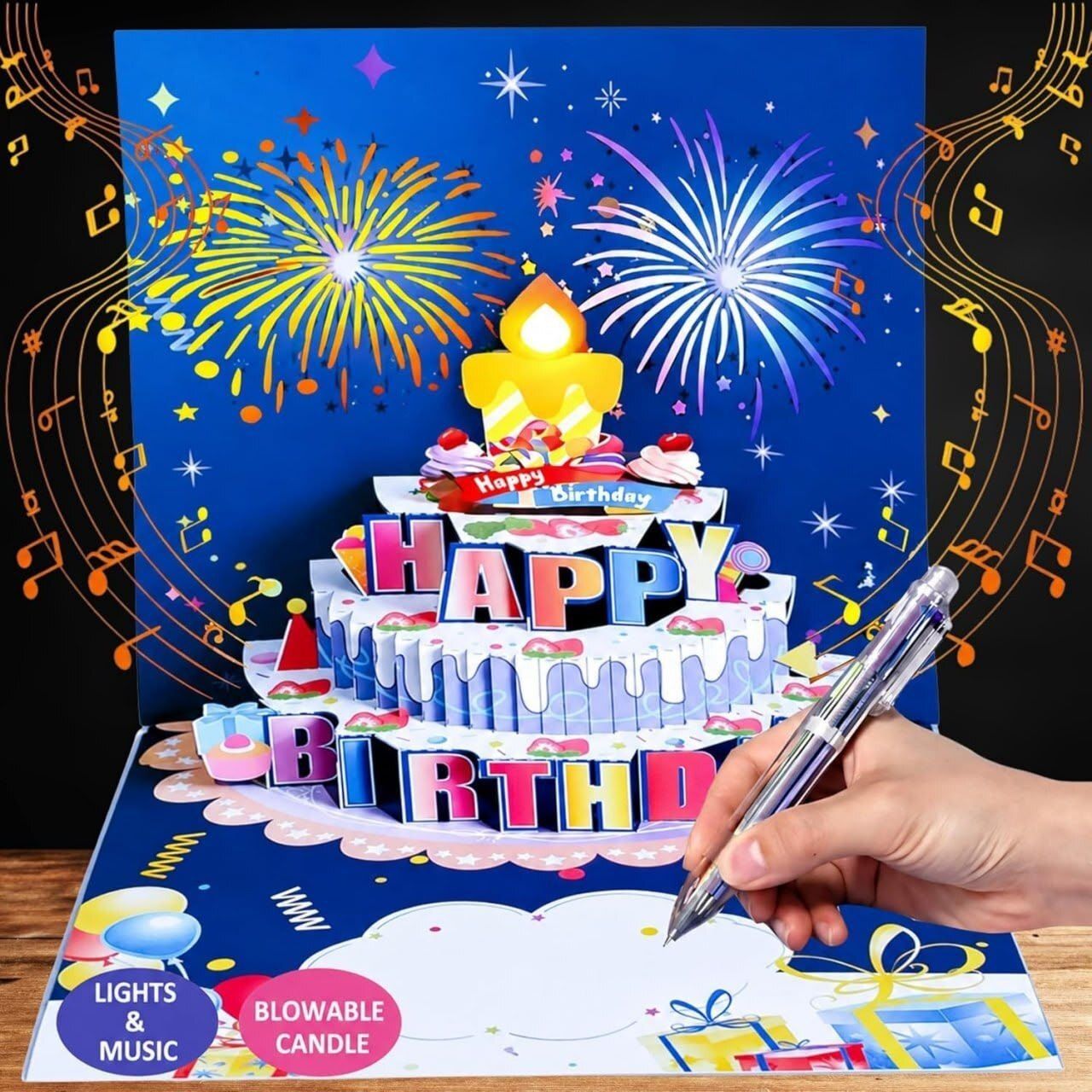 3D Musical Birthday Greeting Card Greeting Card-image-2