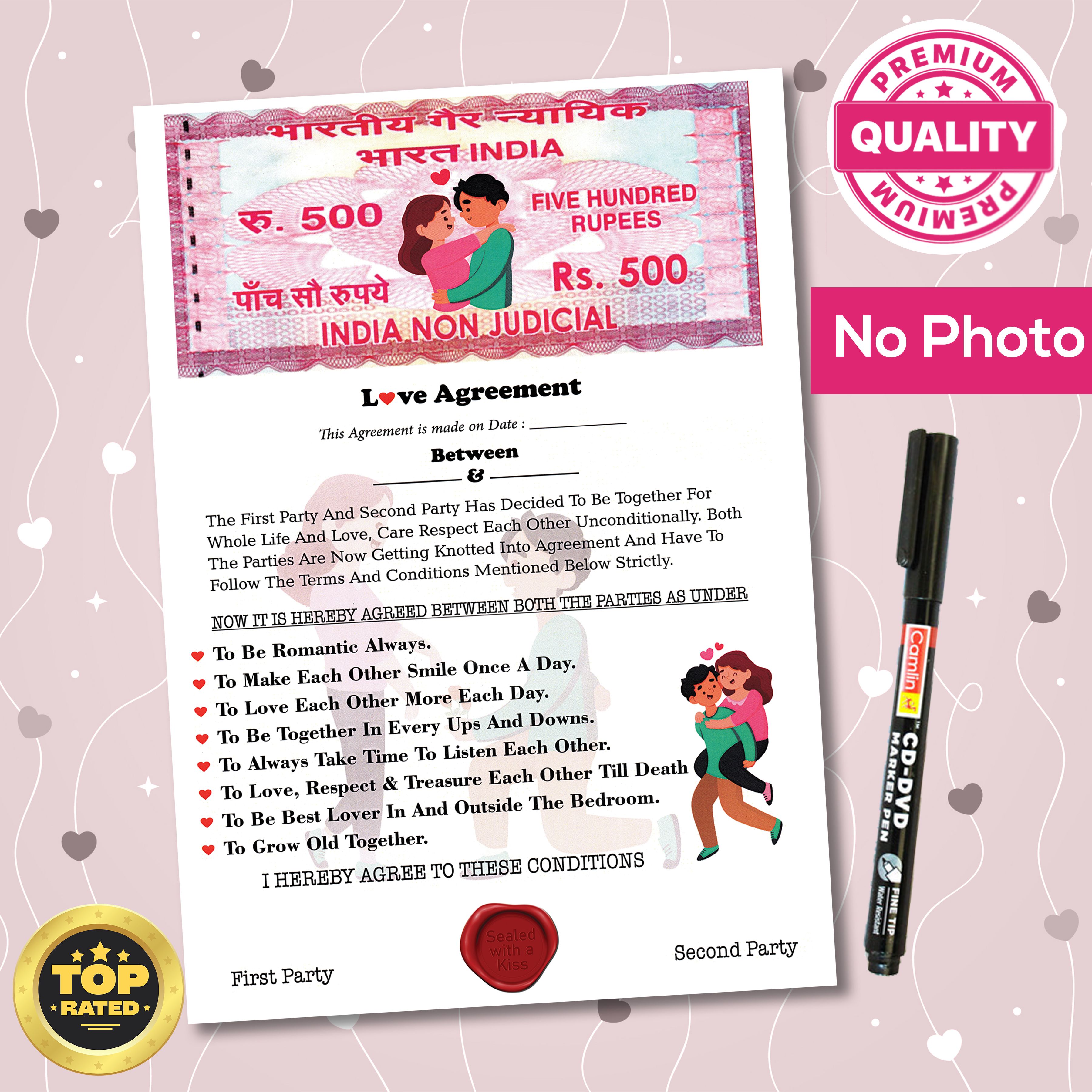 Love Agreement D6 Greeting Card-image-12