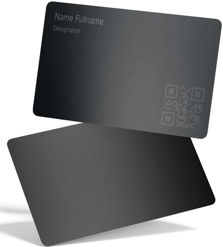 ConnectVith.Me Premium Black Metal NFC | Smart Customised DVC Business Card-image-40