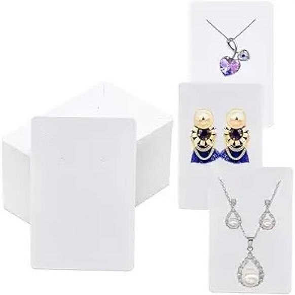 White Jewellery Display Cards 3.5x2.5 Inch Pack of 500 Business Card-image-30