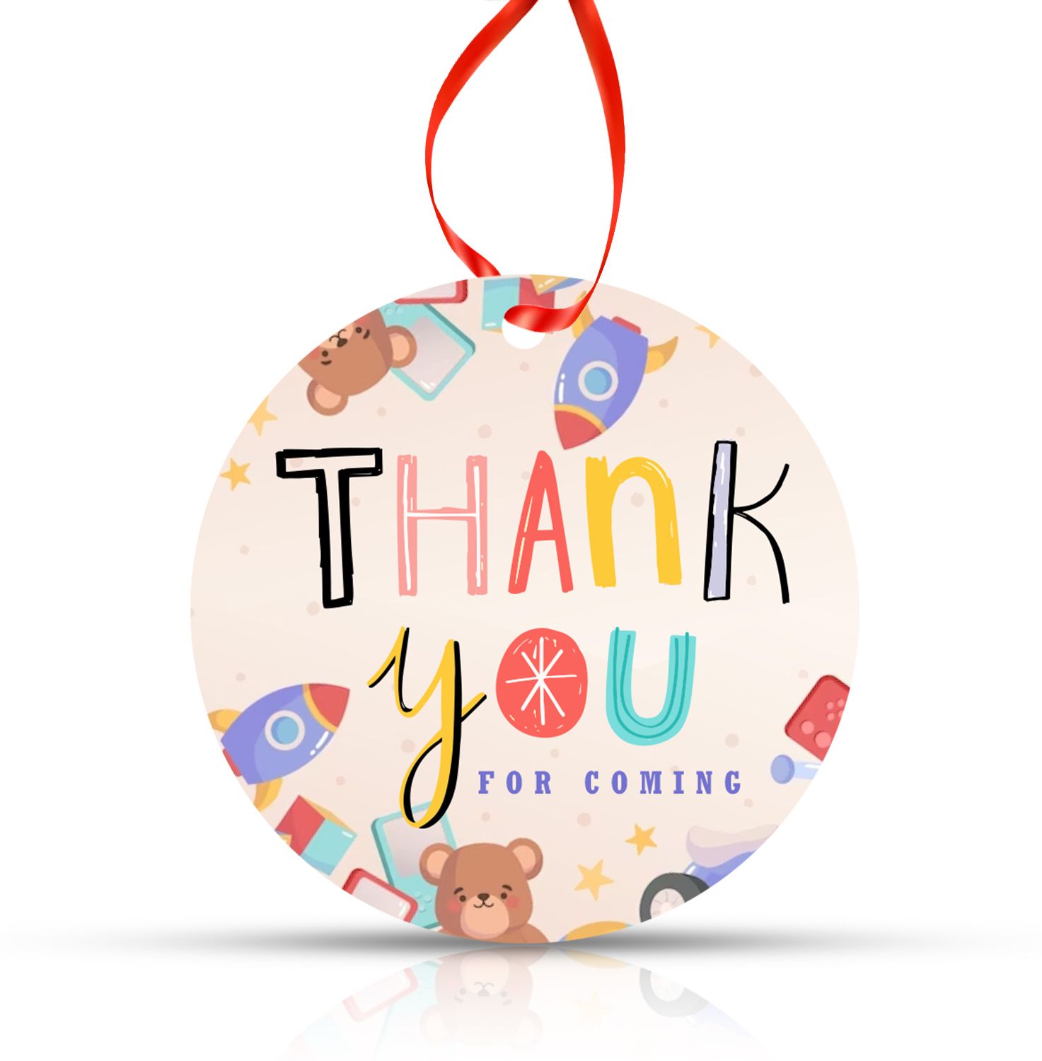 zyozi Thank You for Coming Gift Tags for Kids Birthday, Wedding, Baby Shower Supplies Invitation Card-picture-21
