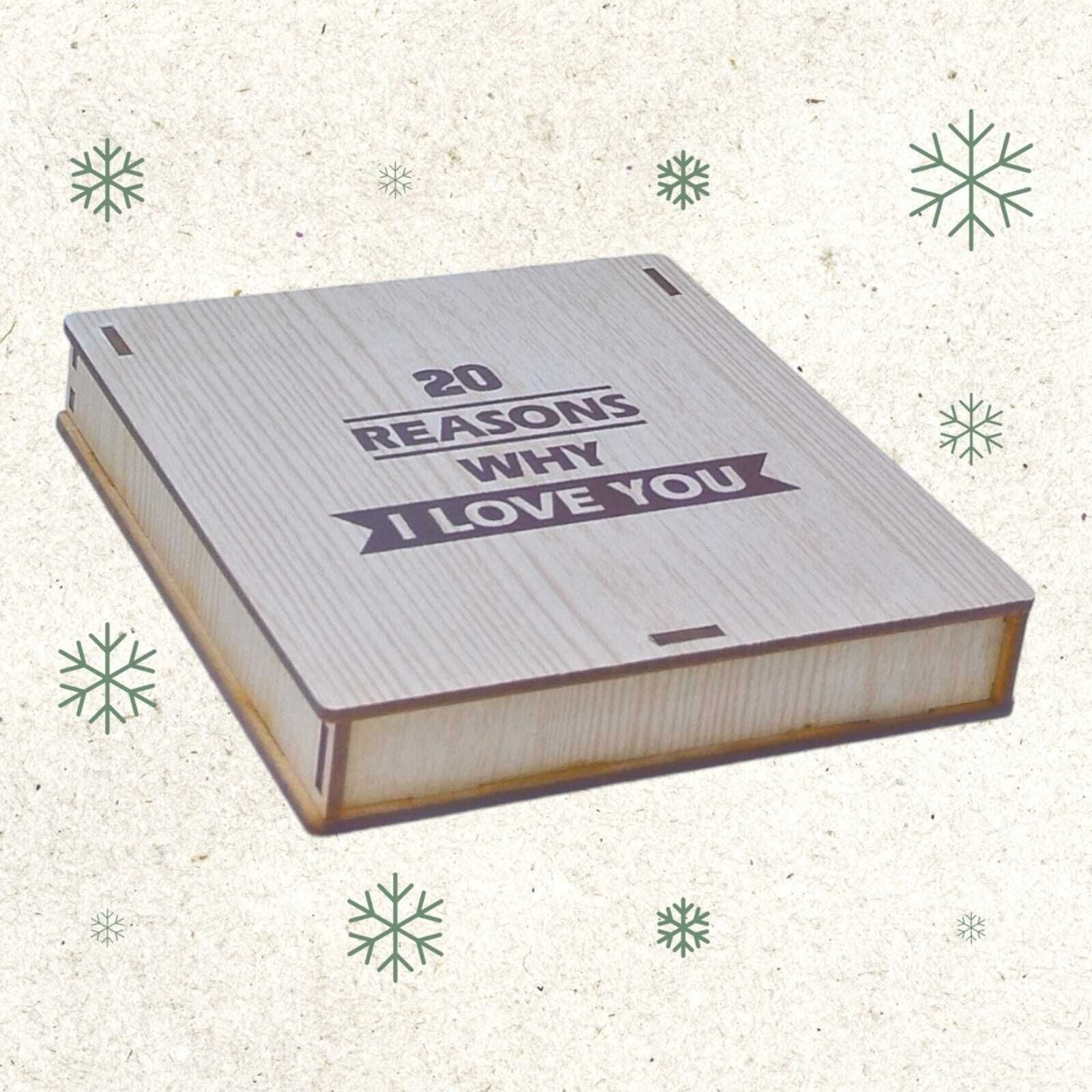 20 Reasons Why I Love You Wooden Message pills Gift for love you Greeting Card-image-3