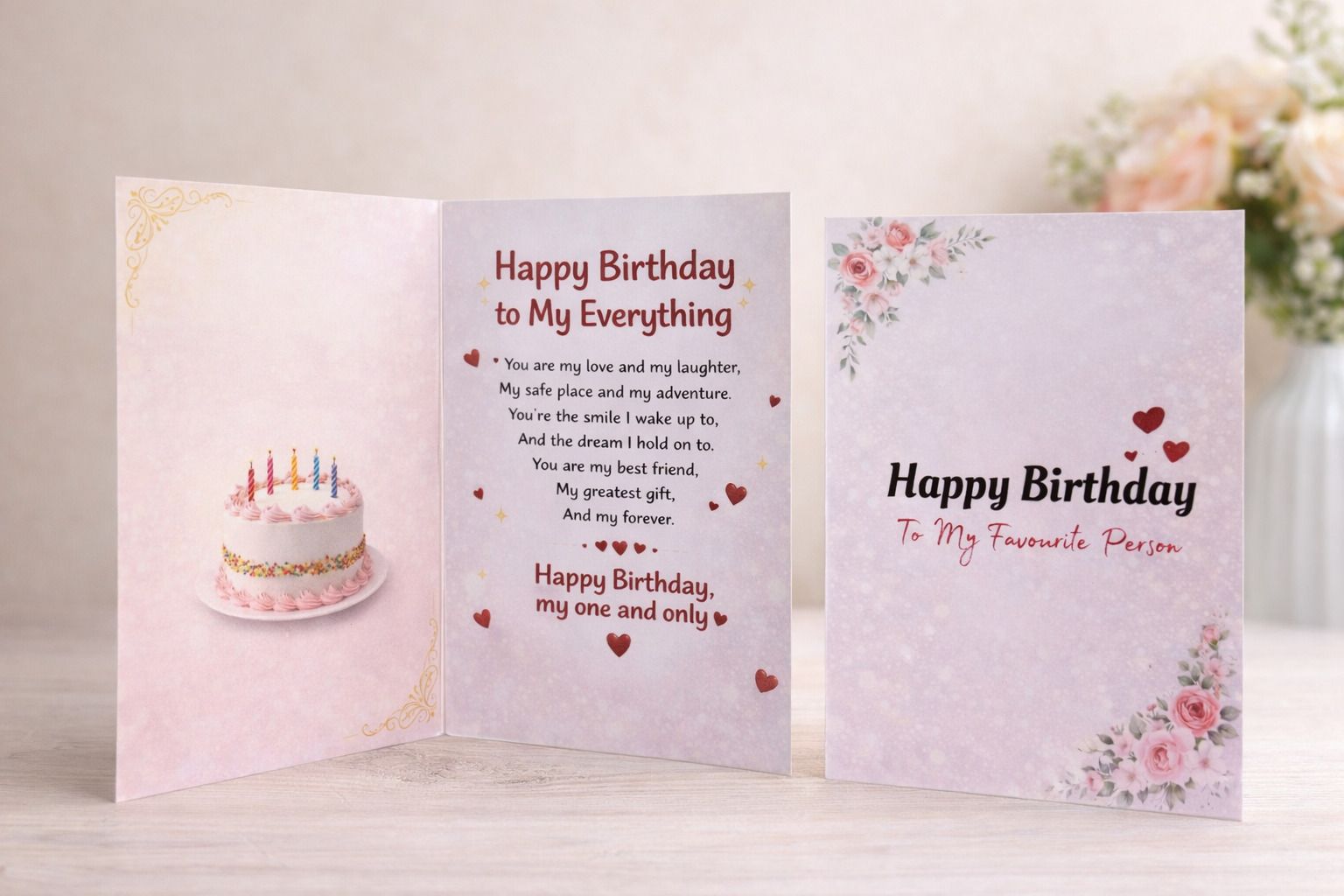 Romantic Happy Birthday Greeting Card for Special Person Greeting Card-image-5