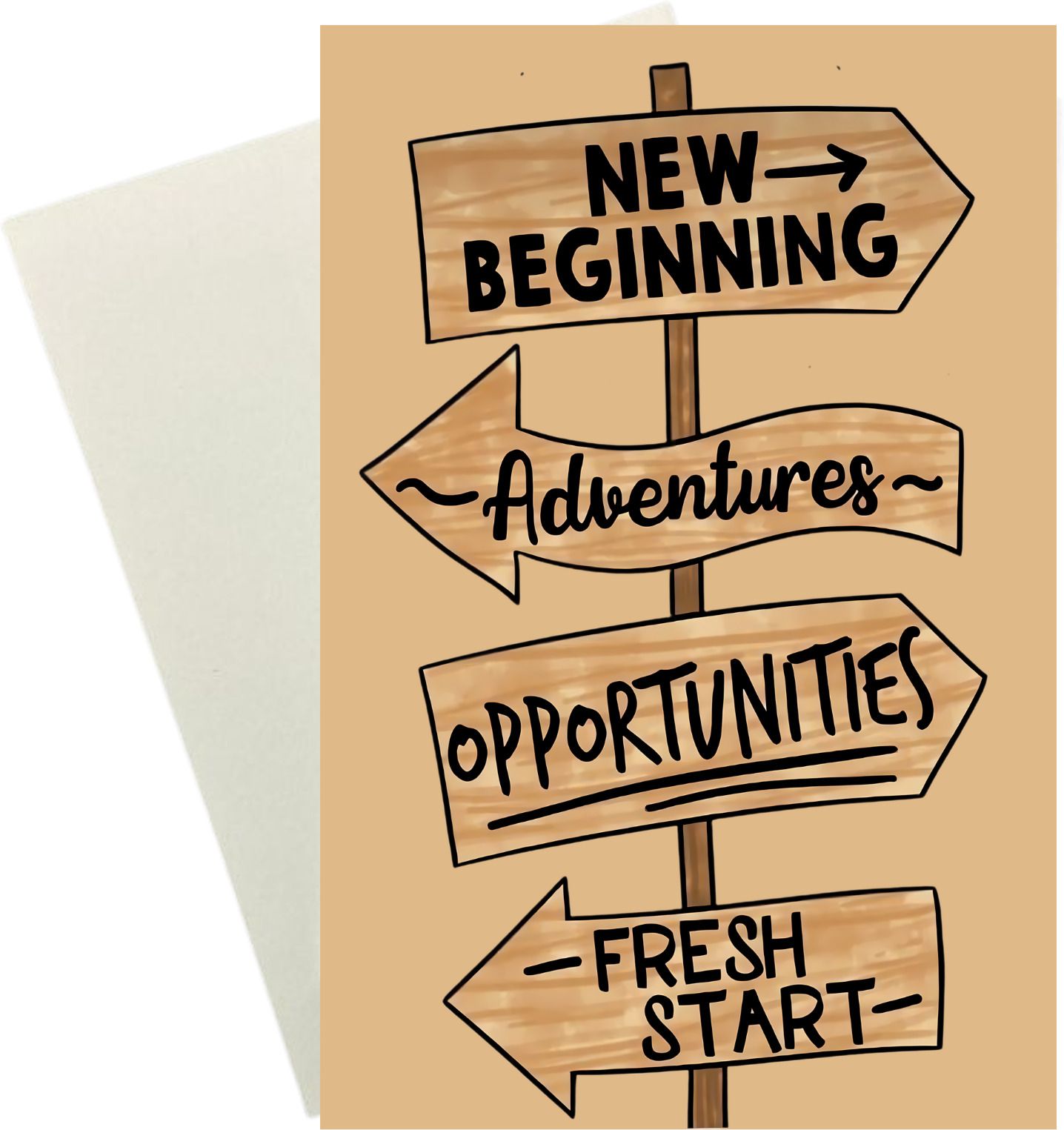 New Beginning Greeting Card for Farewell Best Greeting Card for Farewell Greeting Card-image-0