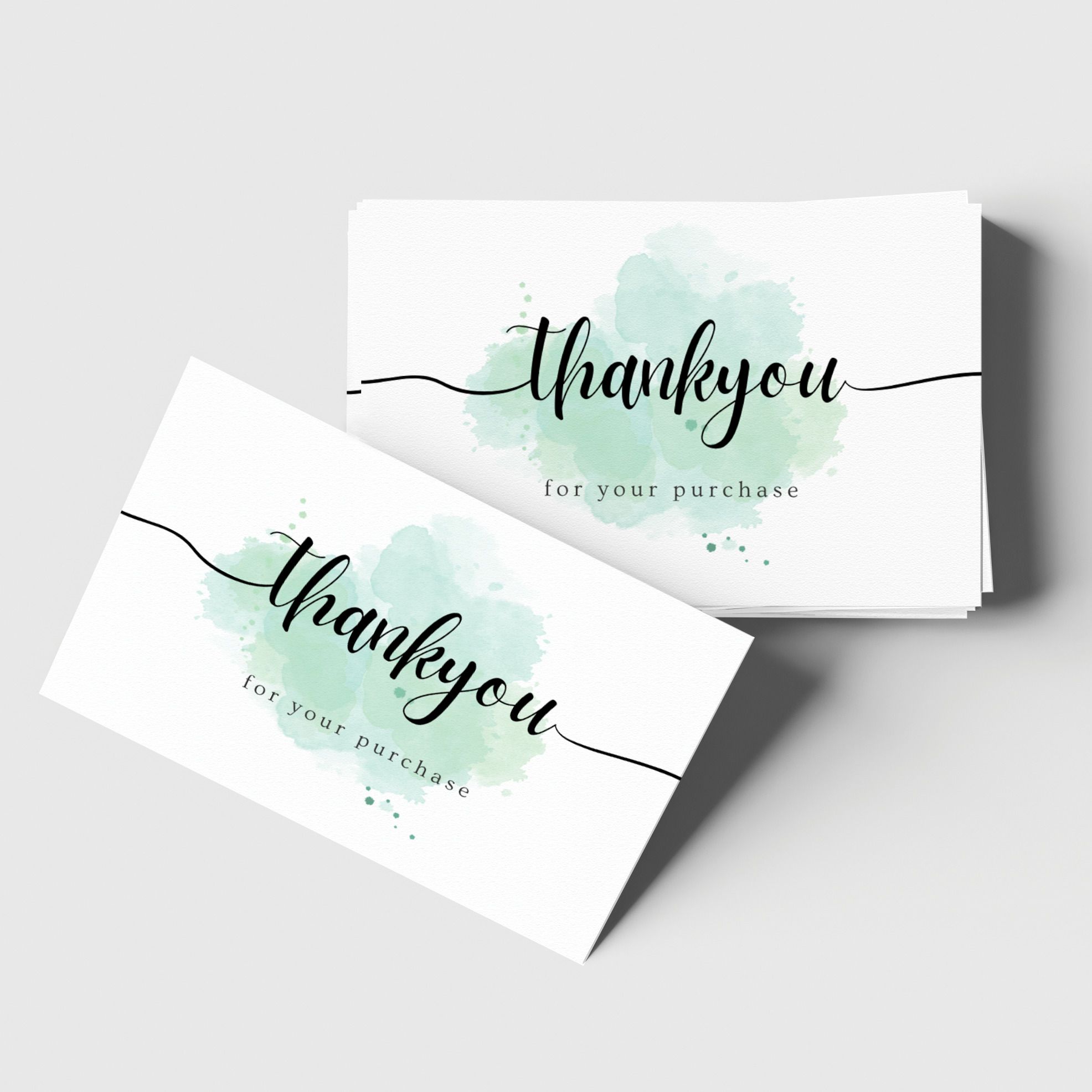 tishna Thank You Card Mini, 3x2 Inch, Water Splash Design Greeting Card-picture-22