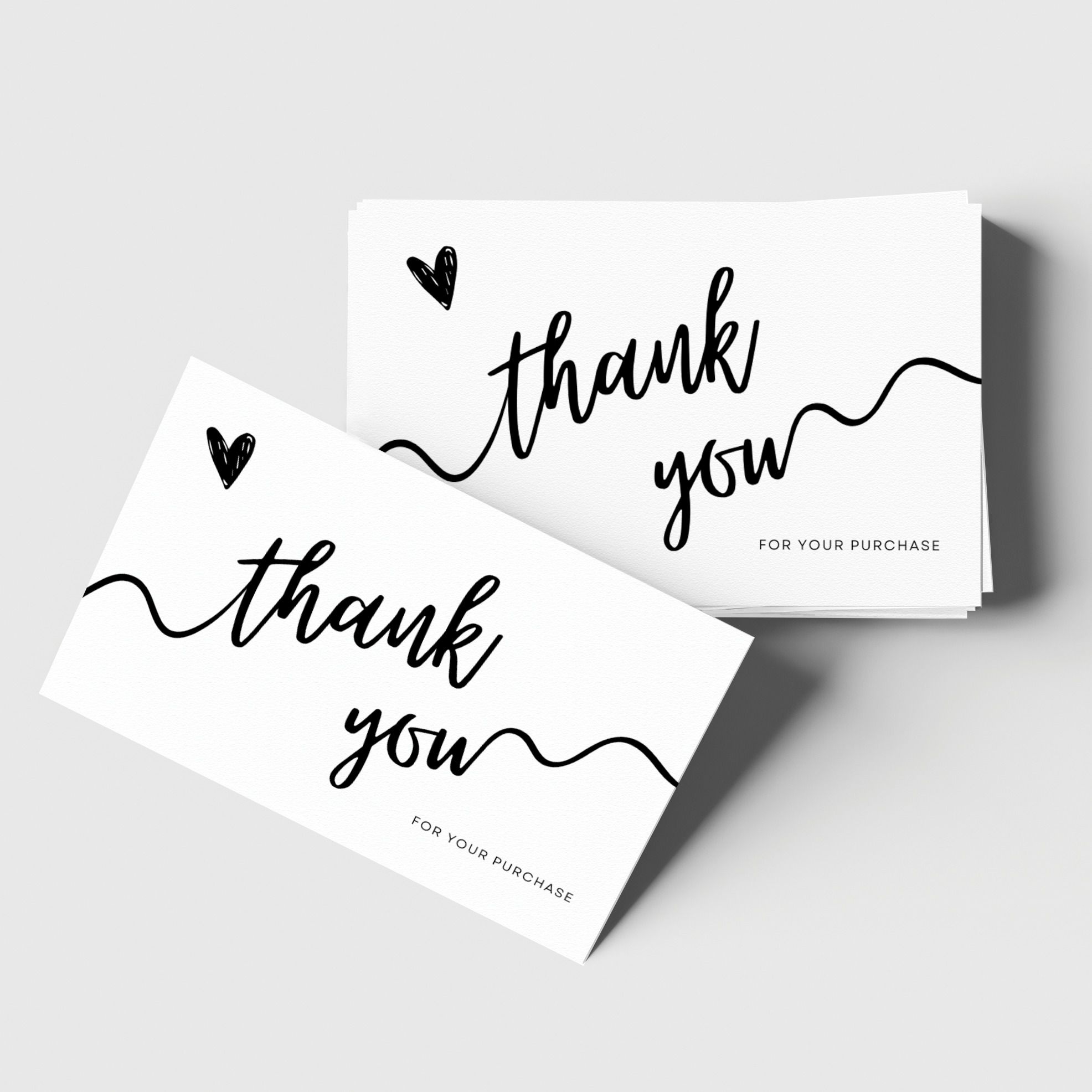 tishna Thank You Card Mini, 3x2 Inch, Modern Design Greeting Card-picture-21