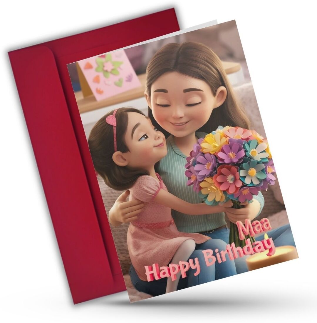 5.8x8.3inch Mother Birthday Card with Envelope Printed Greeting Card-image-38