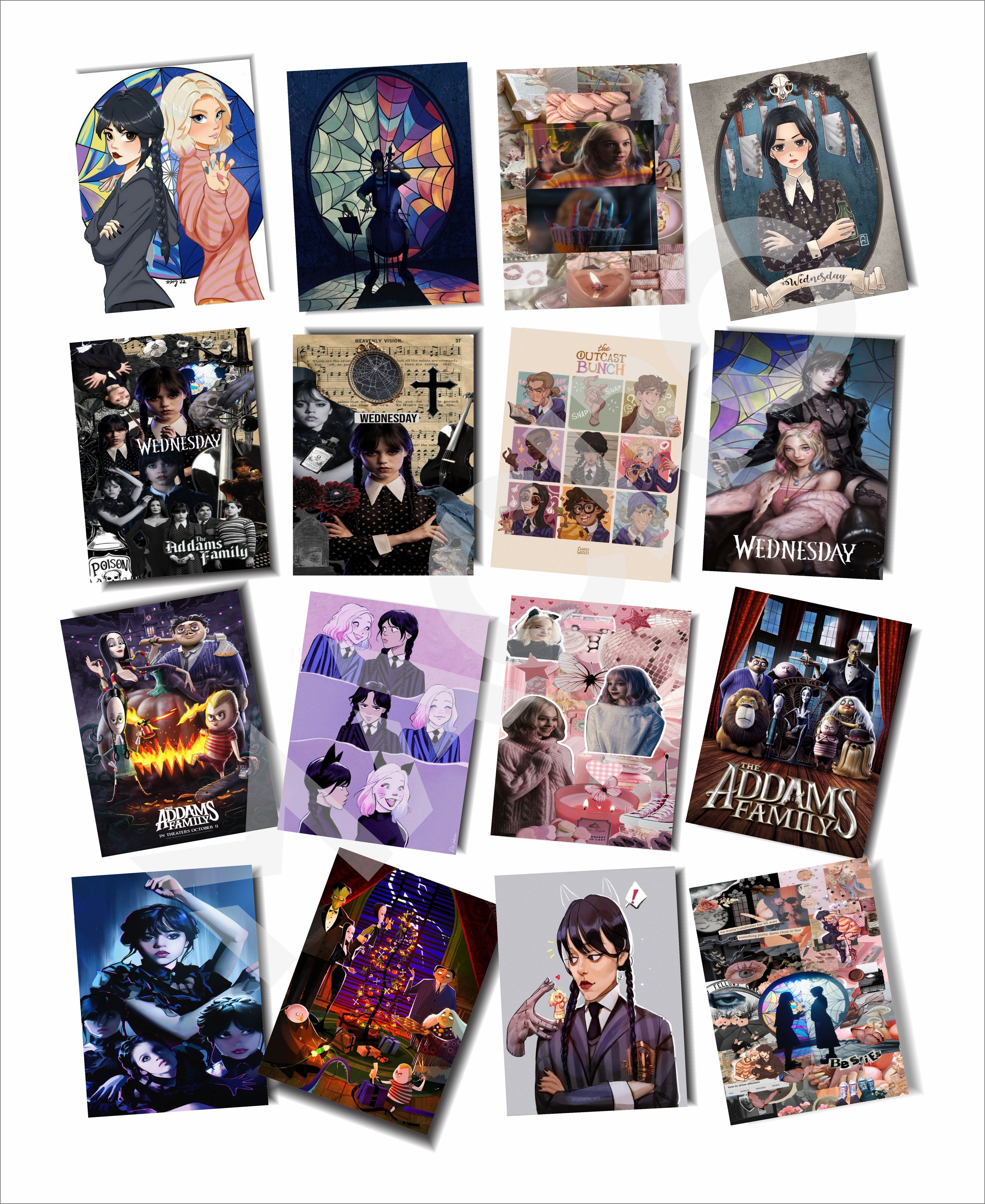WEDNESDAY PACK OF 16 MATT LAMINATED 3 X 4 INCH LOMO CARDS FOR DECORATION Post Card-image-19