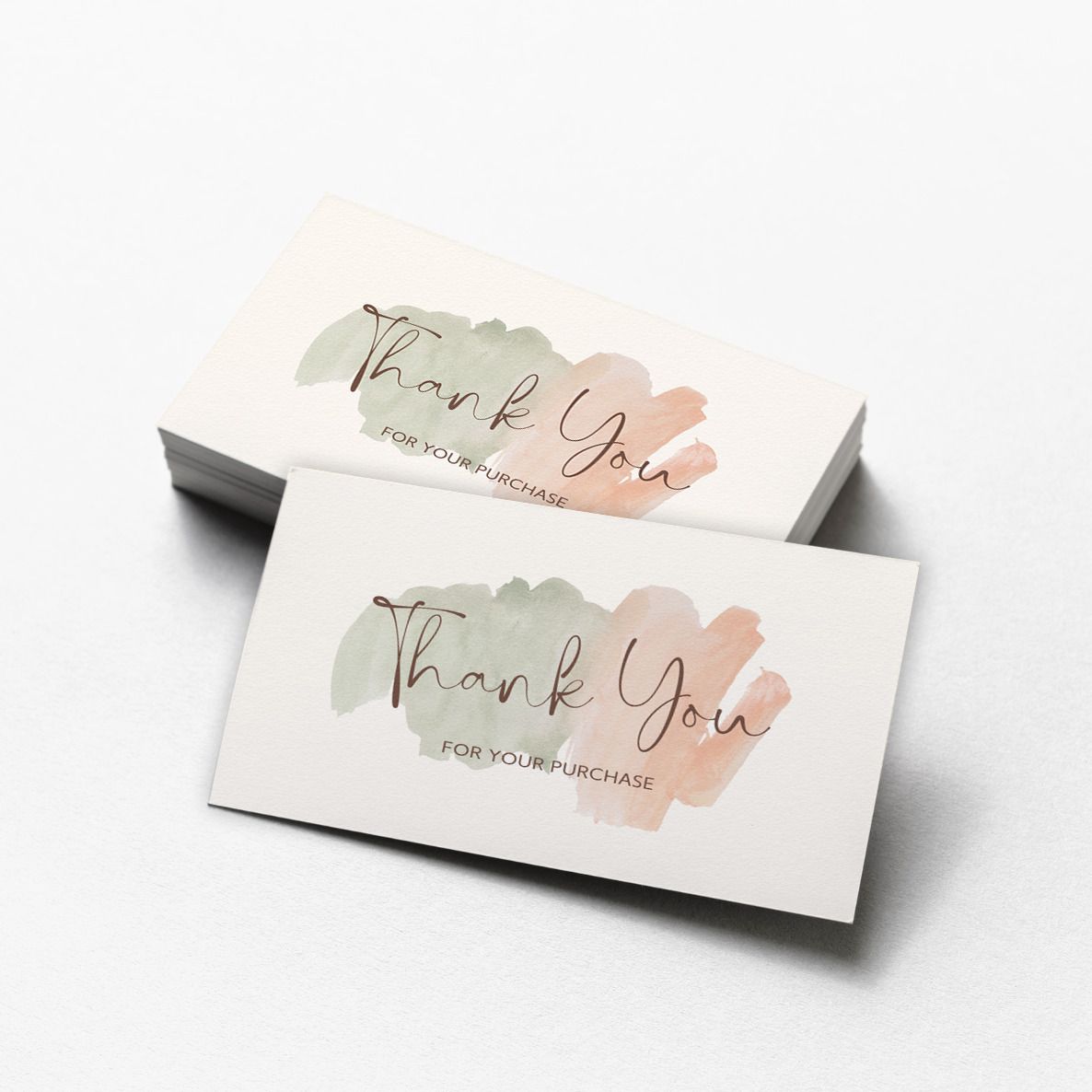 tishna Thank You Card Mini, 3x2 Inch, Color Stroke Design Greeting Card-picture-13