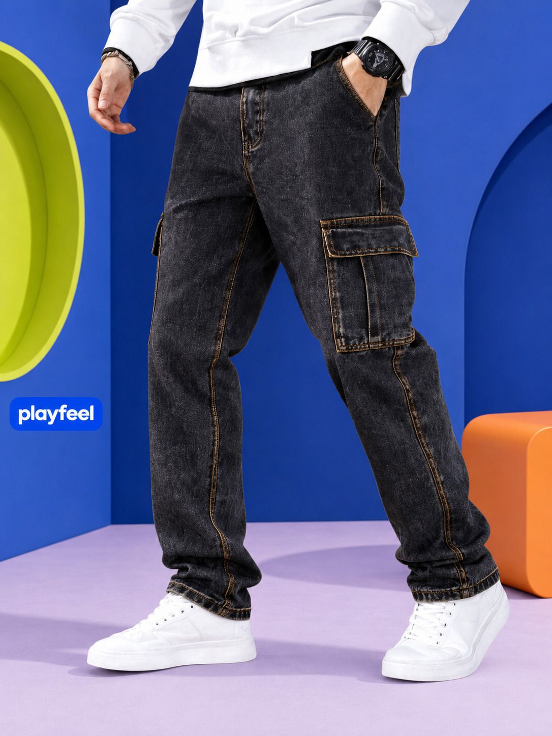 playfeel Men Cargos-picture-17