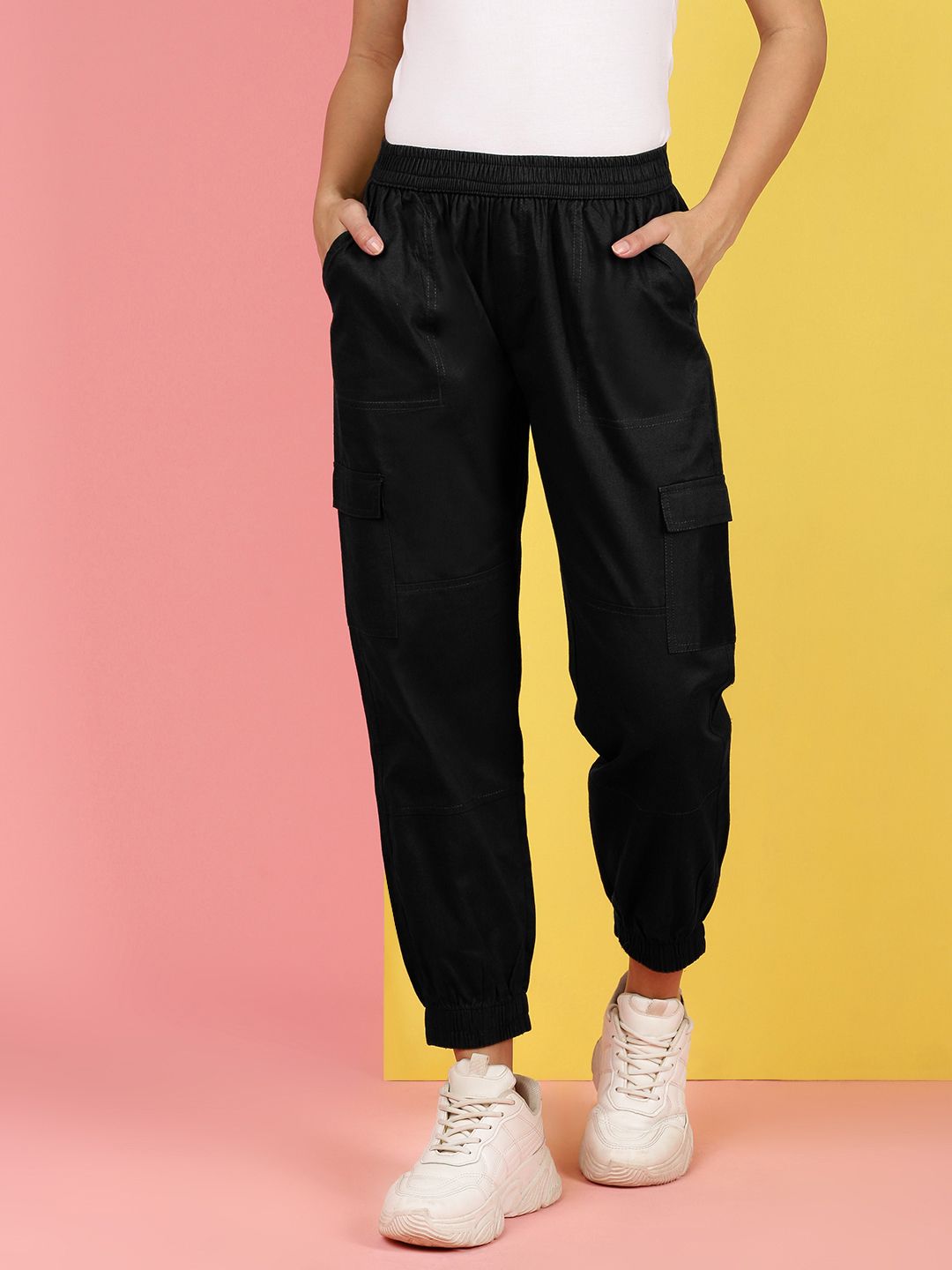 kaali peeli Women Cargos-picture-21