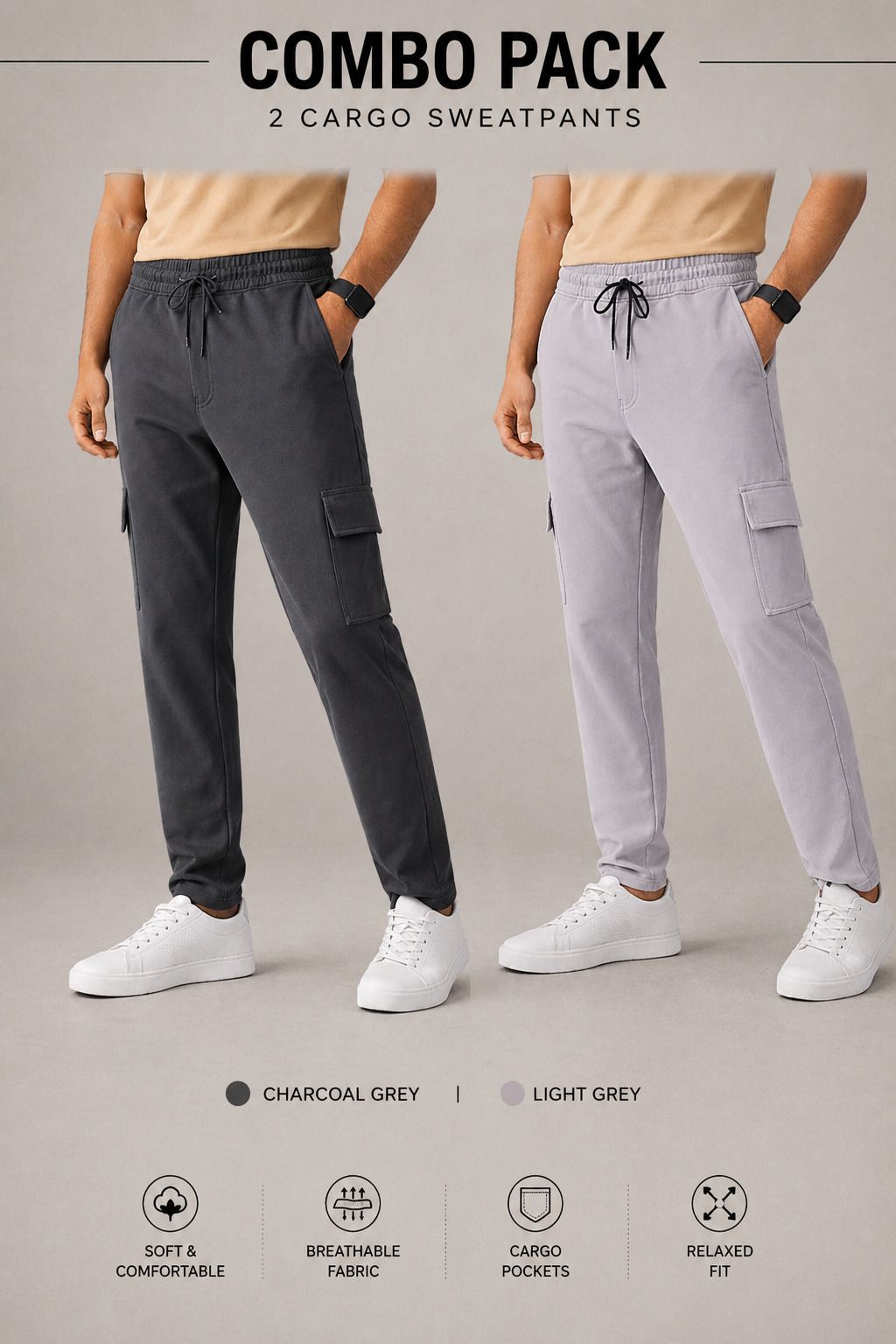 sk clasy Men Cargos-picture-10
