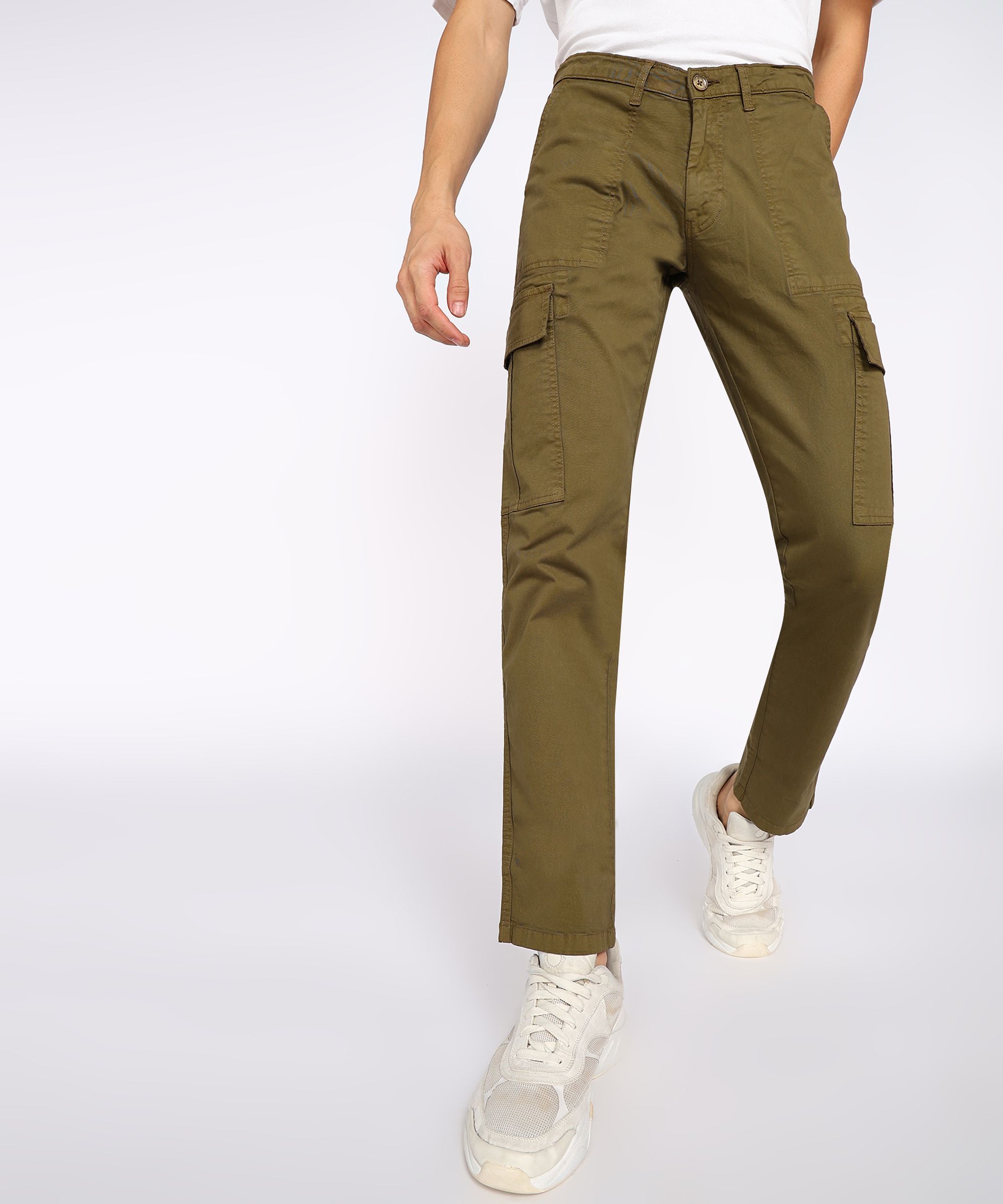 spykar Regular Fit Men Cargos-picture-17