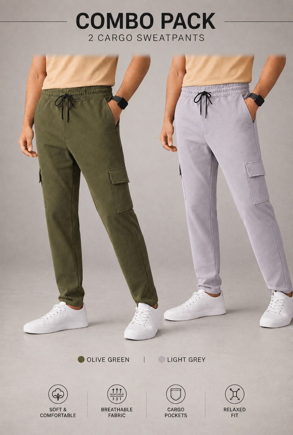 sk clasy Men Cargos-picture-28