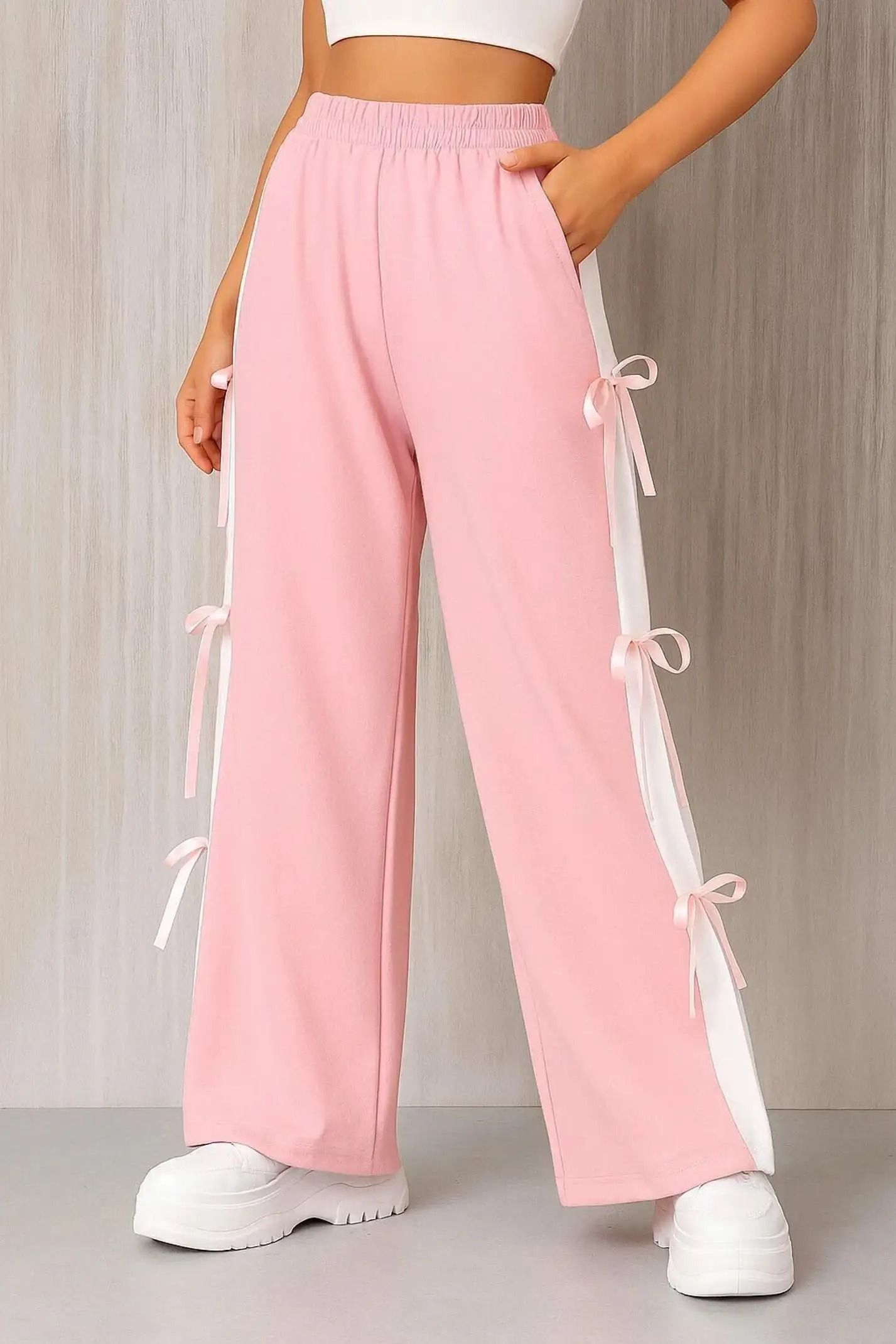 zdgarments Women Solid Pink Track Pants-picture-40