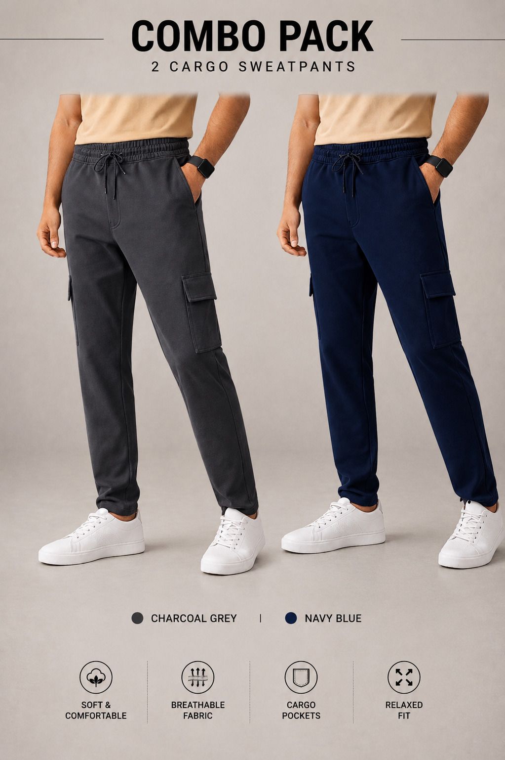 sk clasy Men Cargos-picture-14