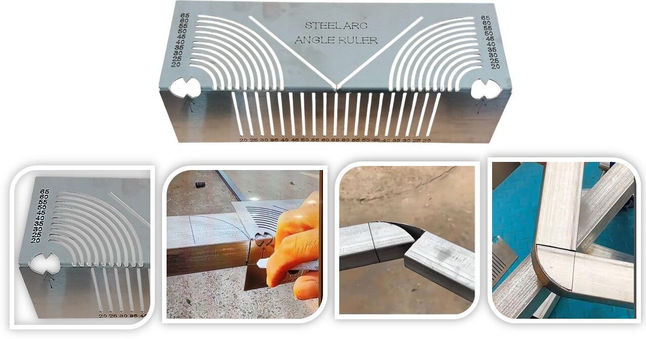 Angle & Arc Marking Steel Tool, Adjustable Linear Arc Scriber Cutting Marking Gauge-image-29