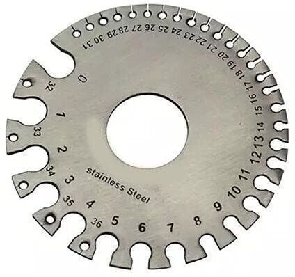nitya Round Thickness Stainless Steel Wire Gauge Diameter for Measuring Wire Diameter Marking Gauge-picture-23