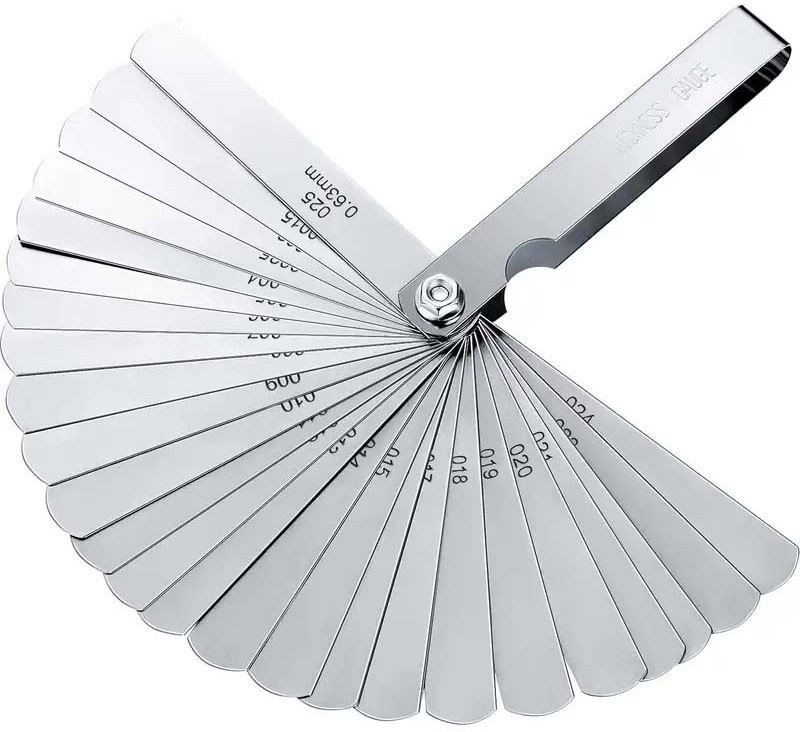26 blades Feeler Marking Gauge(0.0015/0.04-0.025/0.63 mm, 26 Blades) Marking Gauge-image-25