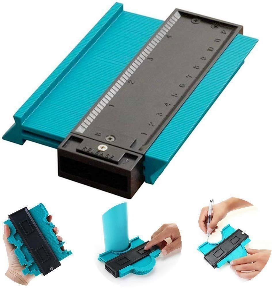 hvg traders new Contour Gauge 10 Inch Profile Gauge Measure Ruler Contour Combination Square-picture-21
