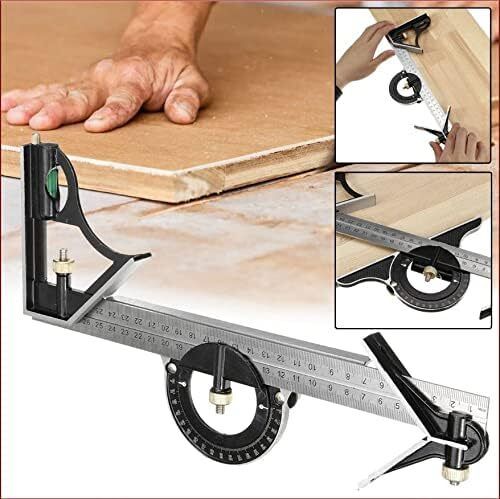 flamingo enterprise Stainless Steel Multi-function Combination Ruler Precision Try Square Combination Square-picture-28