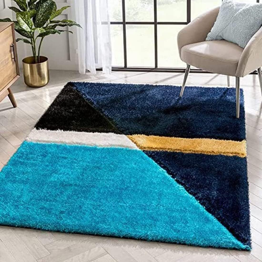 zaidcarpet 4 ft X 6 ft Polyester Carpet-picture-14