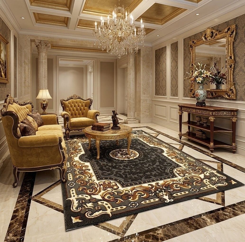 bright carpet industries 5 ft X 7 ft Acrylic Carpet-picture-45