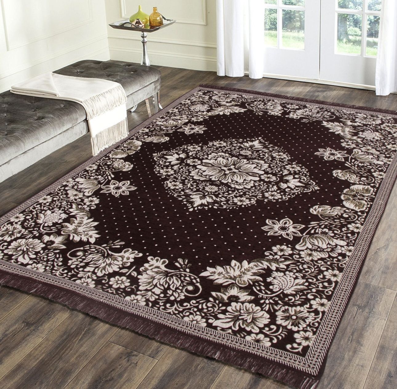 flipkart smartbuy Brown Cotton Carpet-picture-29