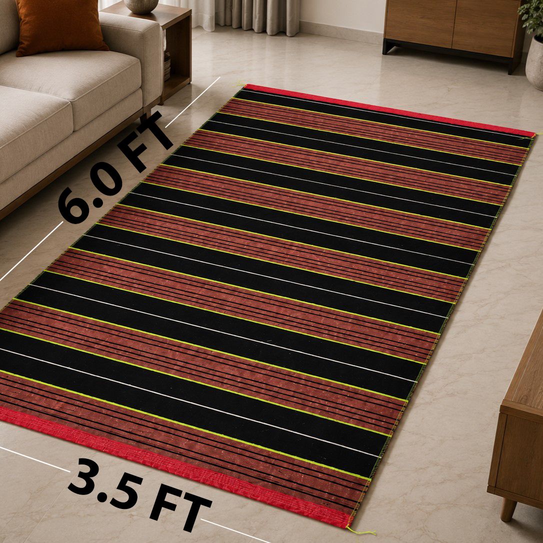 zeid handlooms 4 ft X 7 ft Cotton Carpet-picture-28